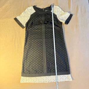 Elegant Black and White Girls Dress